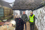 Gareth Davies MP with Cllr Philip Sagar and local residents
