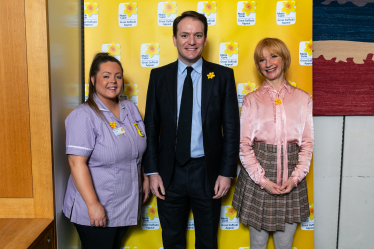 Gareth Davies MP with representatives from Marie Curie