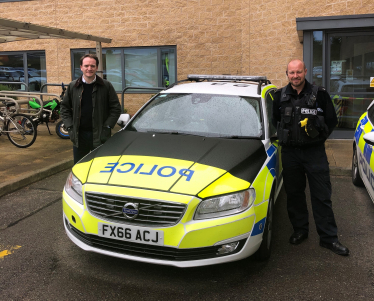 Gareth Davies MP with Lincolnshire Police