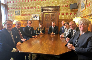Gareth Davies MP with other Lincolnshire MPs and the Chancellor