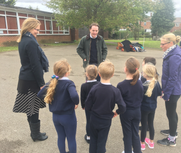 Gareth Davies MP at local primary schools